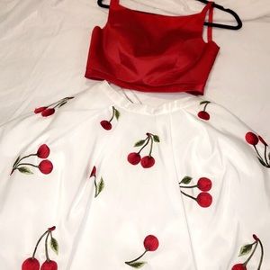 Sherri Hill red cherry dress